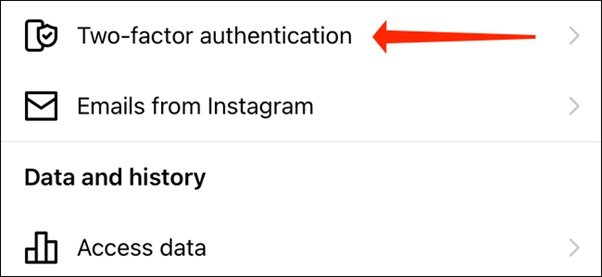 Instagram Security 2FA